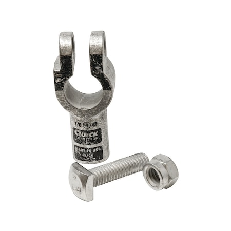 A & I Products Battery Terminal, Neg. Copper Crimp, 1/0 Ga.  4" x6" x1" A-4010005N-B